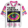 Yayoi Kusama Colorful Eyes Printed Jersey Shirts