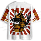 Vintage Japanese Fish Samurai Jersey Shirts