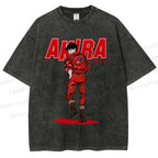 Unisex Akira Shotaro Kaneda Printed Washed Tee
