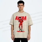 Unisex Akira Shotaro Kaneda Printed Washed Tee