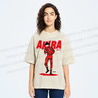 Unisex Akira Shotaro Kaneda Printed Washed Tee