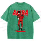 Unisex Akira Shotaro Kaneda Printed Washed Tee