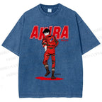 Unisex Akira Shotaro Kaneda Printed Washed Tee