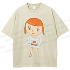 Unisex Yoshitomo Nara No Nukes Printed Washed Tee