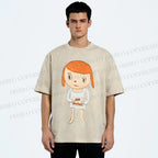 Unisex Yoshitomo Nara No Nukes Printed Washed Tee