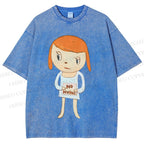Unisex Yoshitomo Nara No Nukes Printed Washed Tee
