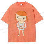 Unisex Yoshitomo Nara No Nukes Printed Washed Tee