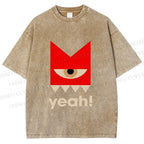 Unisex Bauhaus Eye Yeah Printed Washed Tee