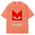 Unisex Bauhaus Eye Yeah Printed Washed Tee