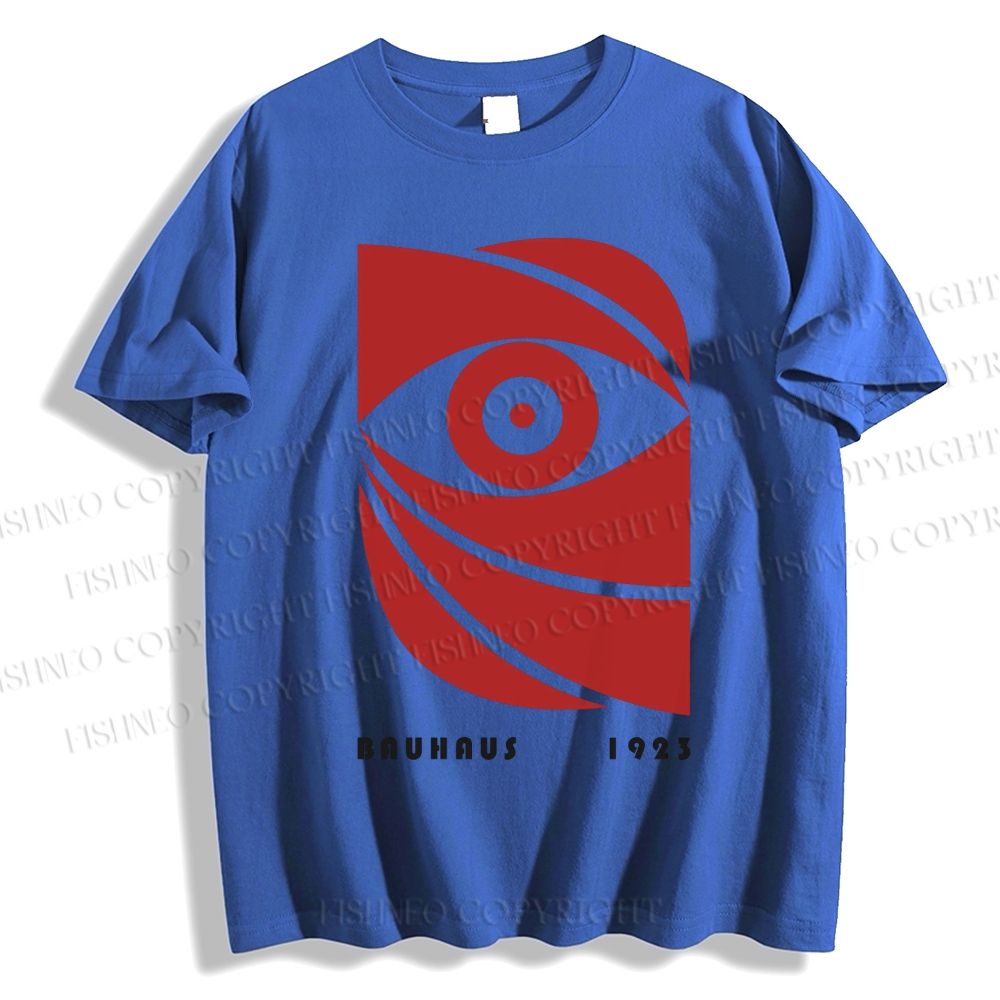 Unisex Classic Bauhaus Eye Printed Cotton Printed T-shirt