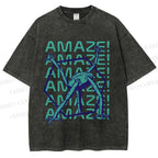 Unisex Project Hail Mary: Geometric Rocky Printed Washed Tee