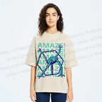 Unisex Project Hail Mary: Geometric Rocky Printed Washed Tee