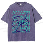 Unisex Project Hail Mary: Geometric Rocky Printed Washed Tee