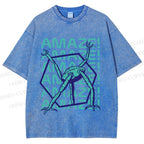 Unisex Project Hail Mary: Geometric Rocky Printed Washed Tee