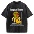 Unisex Chimpanzini Bananini  Italian Brainrot Printed Washed Tee