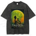 Unisex Project Hail Mary: Visit Tau Ceti Printed Washed Tee