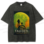 Unisex Project Hail Mary: Visit Tau Ceti Printed Washed Tee