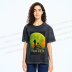 Unisex Project Hail Mary: Visit Tau Ceti Printed Washed Tee
