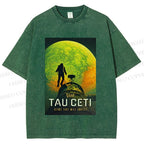 Unisex Project Hail Mary: Visit Tau Ceti Printed Washed Tee