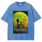 Unisex Project Hail Mary: Visit Tau Ceti Printed Washed Tee