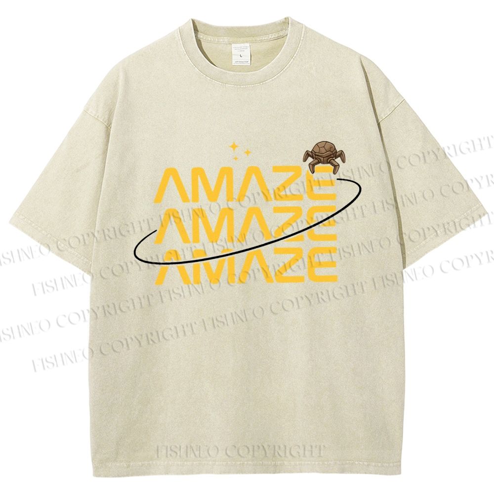 Unisex Project Hail Mary: Amaze Rocky Printed Washed Tee