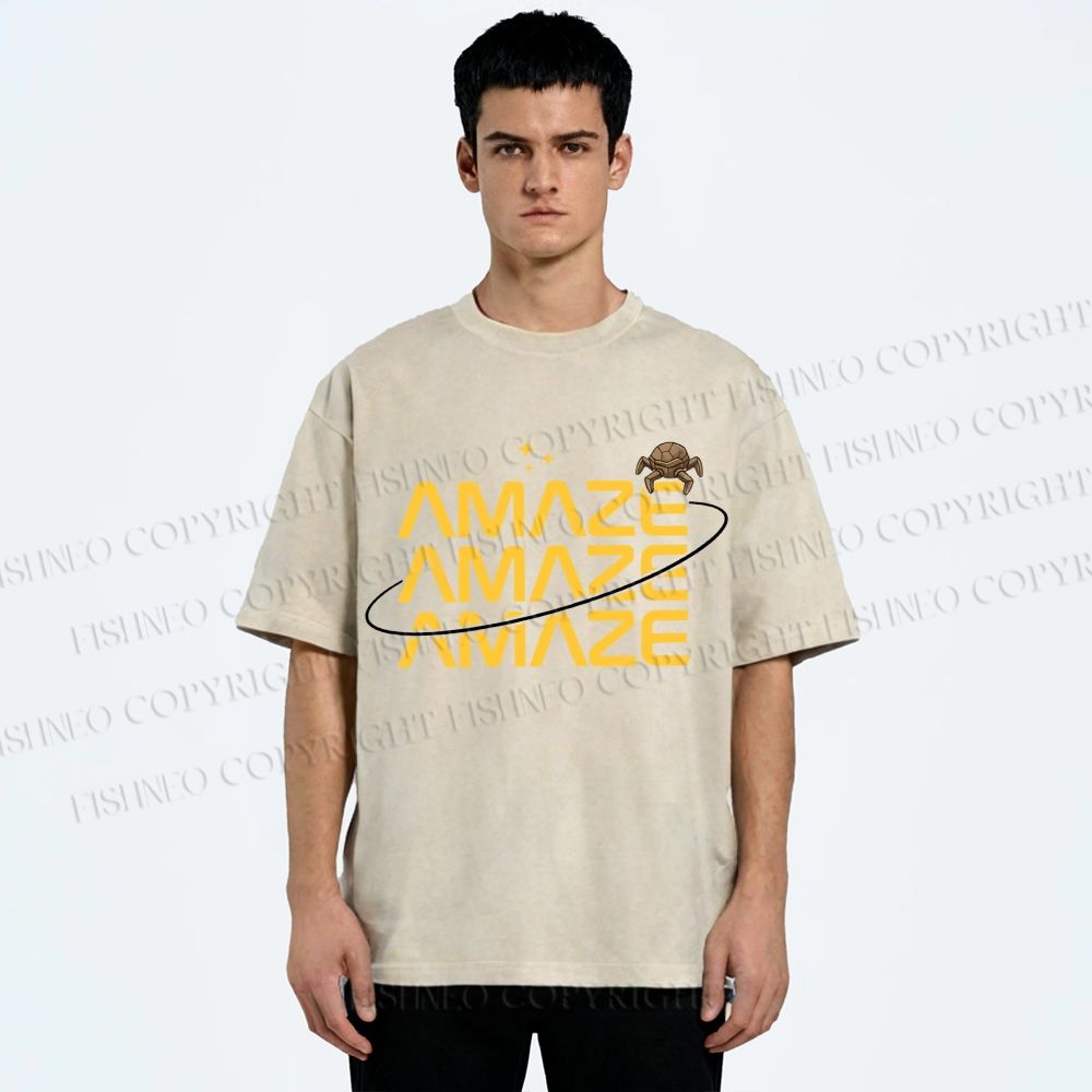 Unisex Project Hail Mary: Amaze Rocky Printed Washed Tee