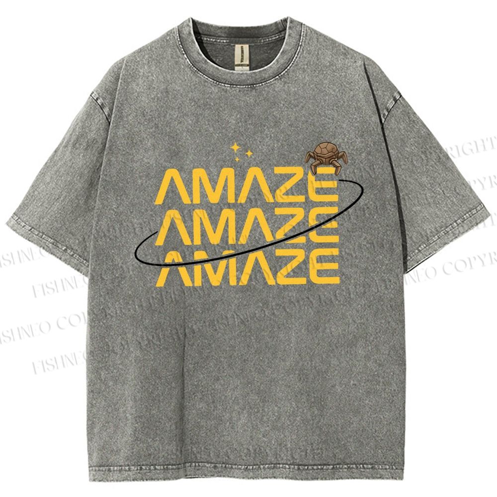 Unisex Project Hail Mary: Amaze Rocky Printed Washed Tee
