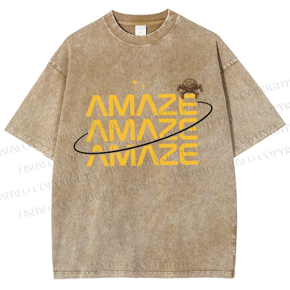 Unisex Project Hail Mary: Amaze Rocky Printed Washed Tee