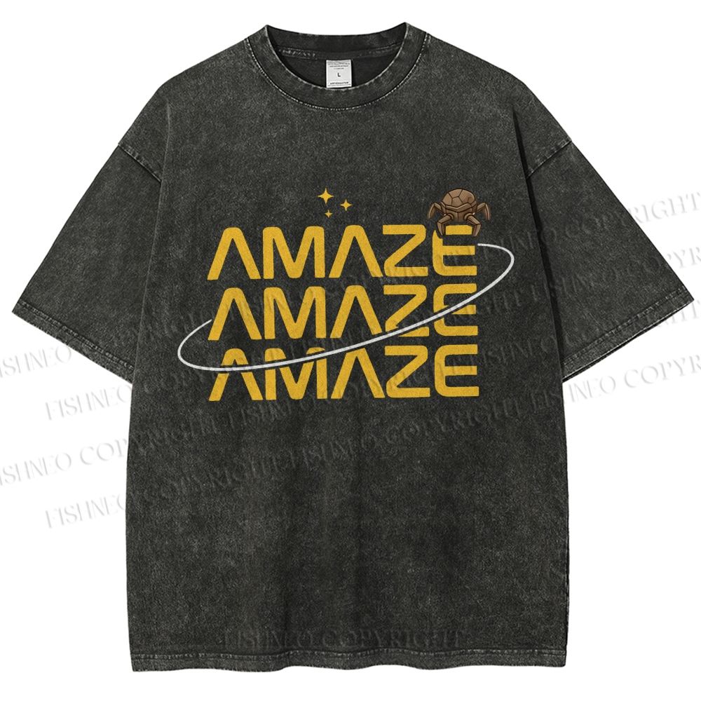 Unisex Project Hail Mary: Amaze Rocky Printed Washed Tee