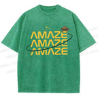 Unisex Project Hail Mary: Amaze Rocky Printed Washed Tee