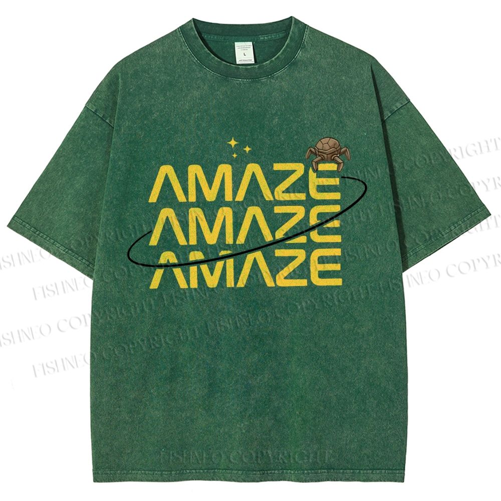 Unisex Project Hail Mary: Amaze Rocky Printed Washed Tee