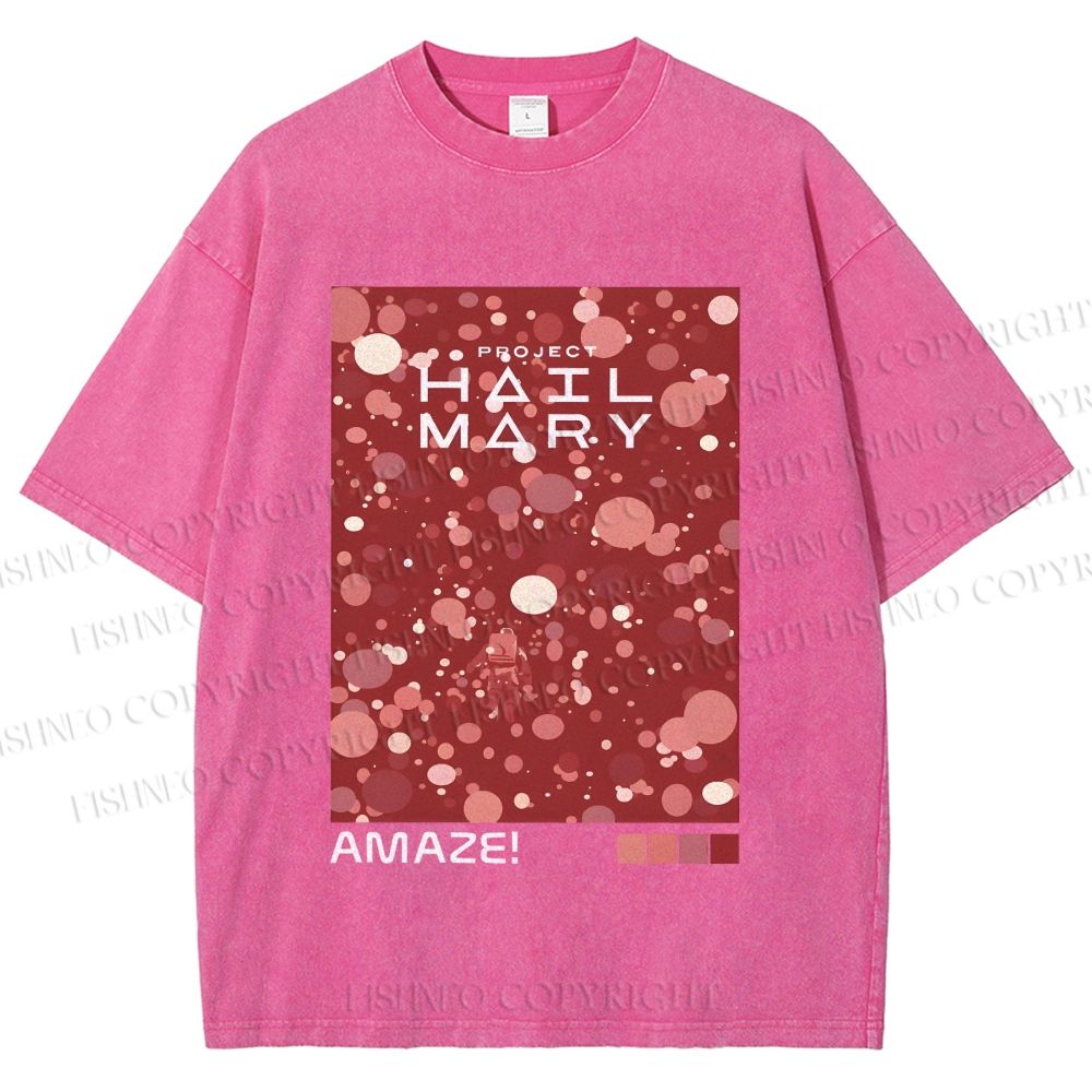 Unisex Project Hail Mary: Hail Mary Mission Printed Washed Tee