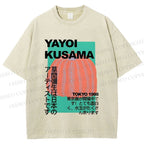 Unisex Yayoi Kusama Pumpkin Printed Washed Tee