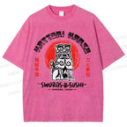 Unisex Hattori Hanzo Printed Washed Tee
