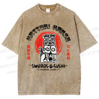 Unisex Hattori Hanzo Printed Washed Tee