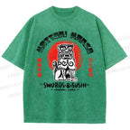 Unisex Hattori Hanzo Printed Washed Tee