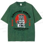 Unisex Hattori Hanzo Printed Washed Tee