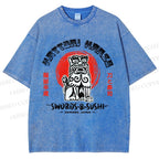 Unisex Hattori Hanzo Printed Washed Tee