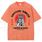 Unisex Hattori Hanzo Printed Washed Tee