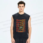 Unisex Project Hail Mary: Amaze! Gradient Printed Washed Tank Top