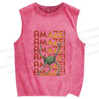 Unisex Project Hail Mary: Amaze! Gradient Printed Washed Tank Top