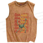Unisex Project Hail Mary: Amaze! Gradient Printed Washed Tank Top