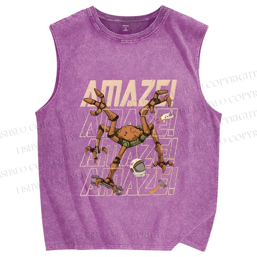 Unisex Project Hail Mary: Rocky the Engineer Printed Washed Tank Top