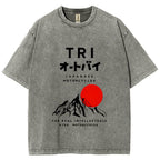 Japanese Mount Fuji Vintage Washed T-shirt
