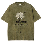 Japanese Zen Lotus Washed T-Shirt