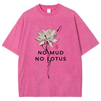 Japanese Zen Lotus Washed T-Shirt