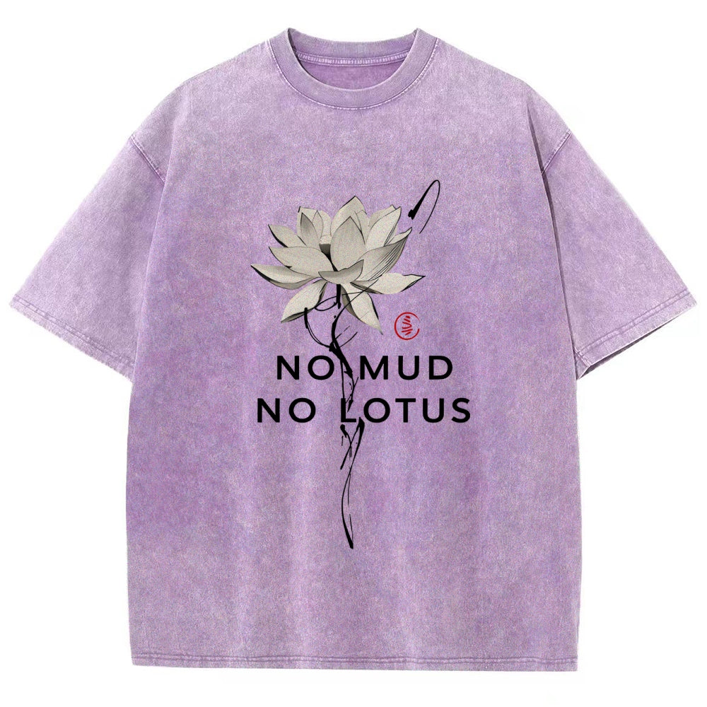 Japanese Zen Lotus Washed T-Shirt