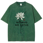 Japanese Zen Lotus Washed T-Shirt