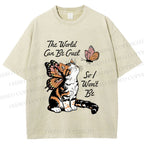 Unisex Kind in a Cruel World Printed Washed Tee