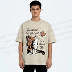 Unisex Kind in a Cruel World Printed Washed Tee